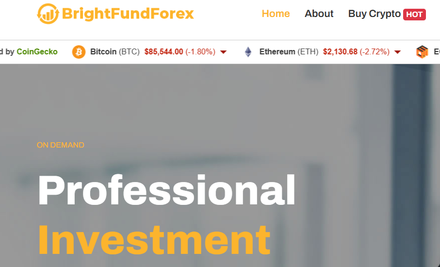 Alleged Crypto Scam on BrightFundForex.com