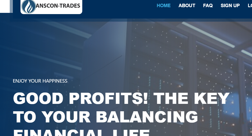 Anscon-trades.com Detailed Scam Review