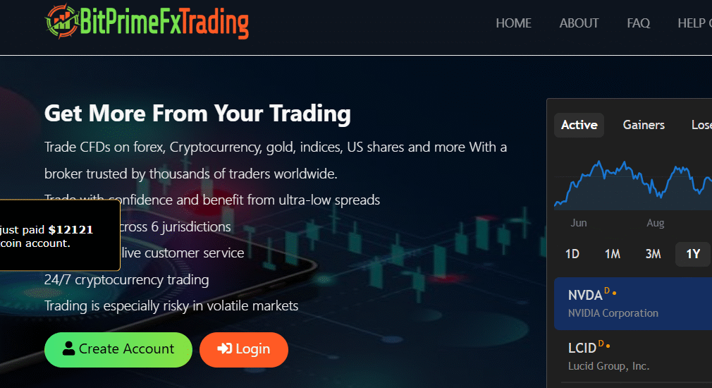 Scam Review Of Bitprimefxtrading.com