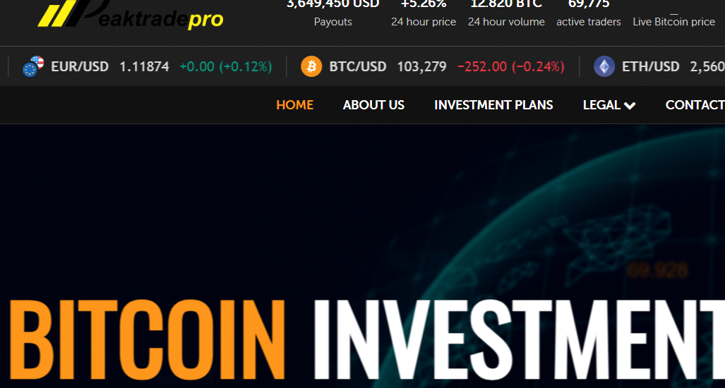 Peaktradepro.pro Scam Review