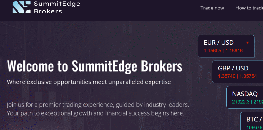 Summitedgebrokers.com – Unregulated Scam Broker