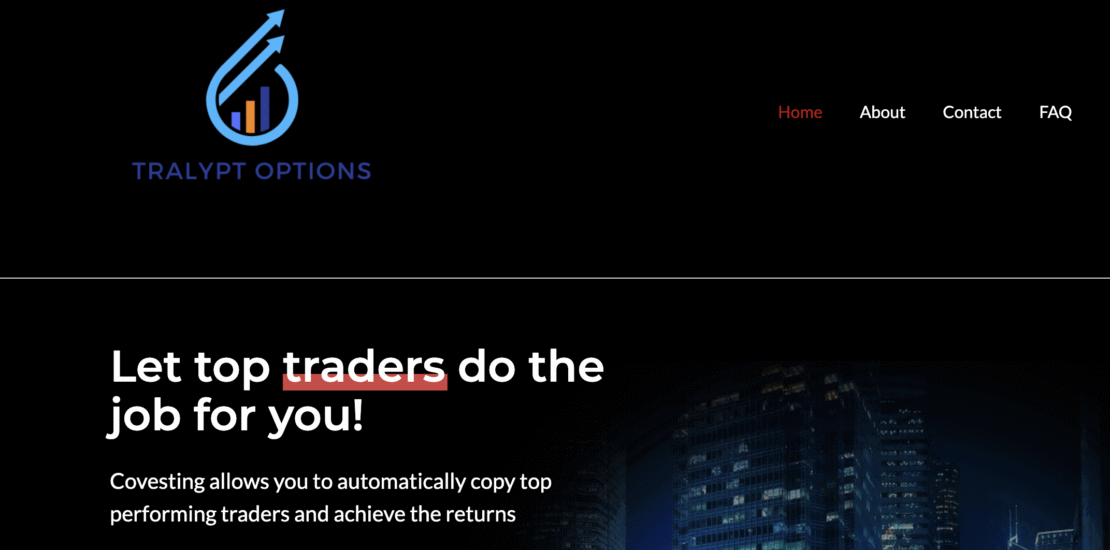 Tralyptoptions.live Concise Scam Review