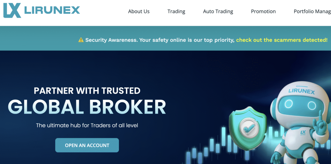 Lirunex.online Scam Review