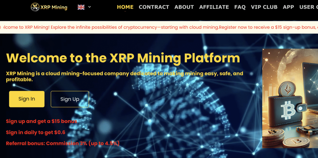 Xrpmining.com - Crypto Mining Scam