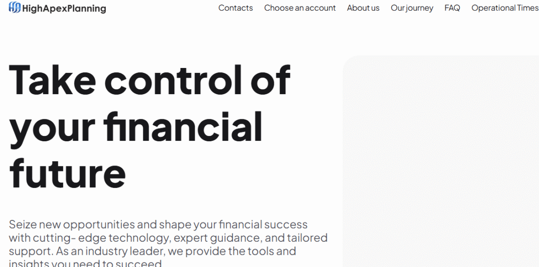 Highapexplanning.com - Classic Crypto Scam
