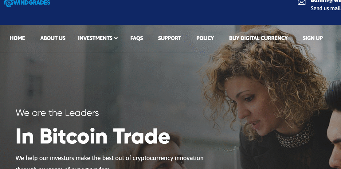 Windgrades.com - Bitcoin Trading Scam