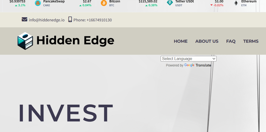 Hiddenedge.io Scam Investigated