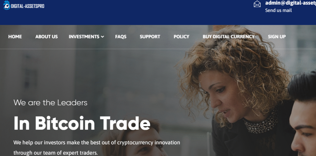 Digital-assetpro.com - Bitcoin Investment Scam