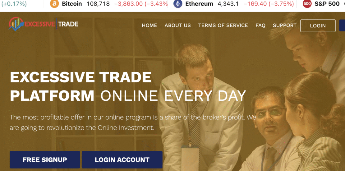 Excessivetrade.live Scam Investigated