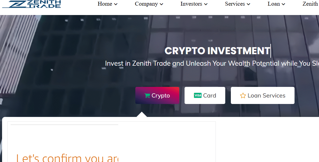 Zenithtrade.finance Review - Unmasking The Scam