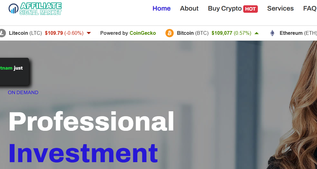 Affiliatesignalmarket.pro Scam Investigated