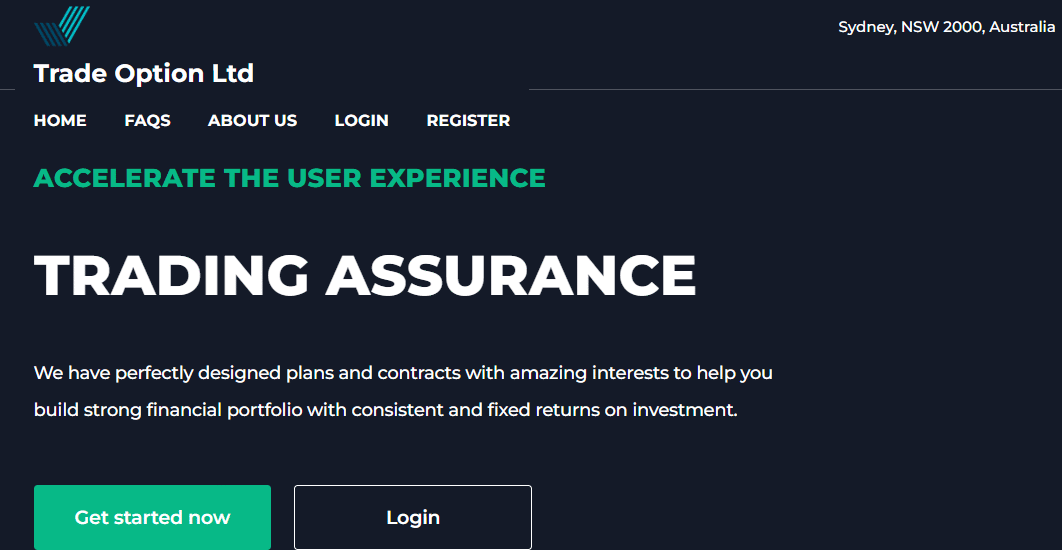 Trade0ptionltd.pro - Crypto Investment Scam