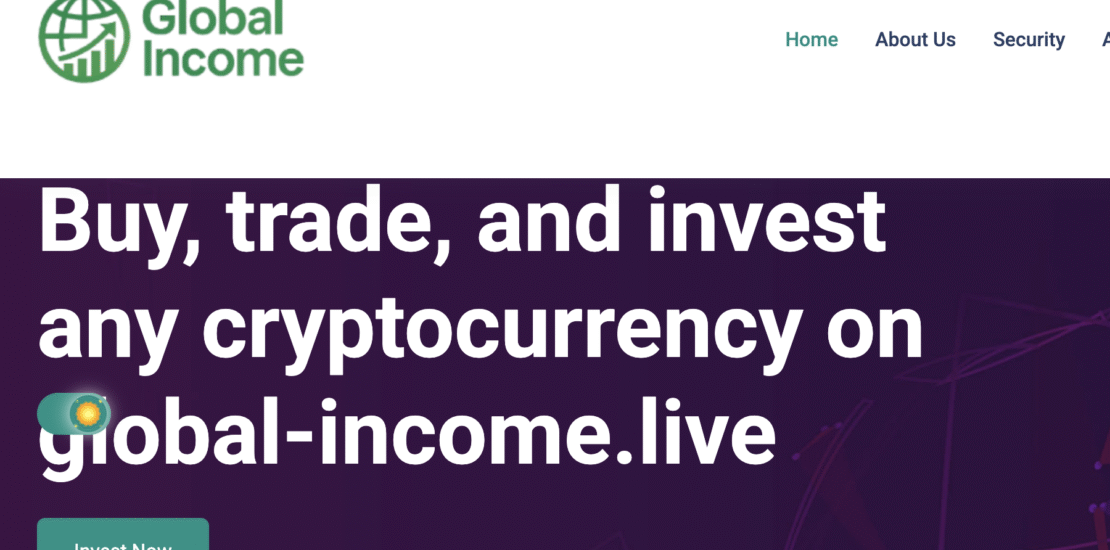 Global-income.live - Crypto Investment Scam