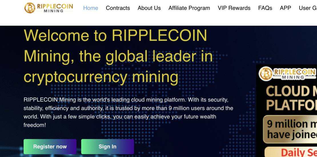 Ripplecoinmining.com – A Scam Mining Platform