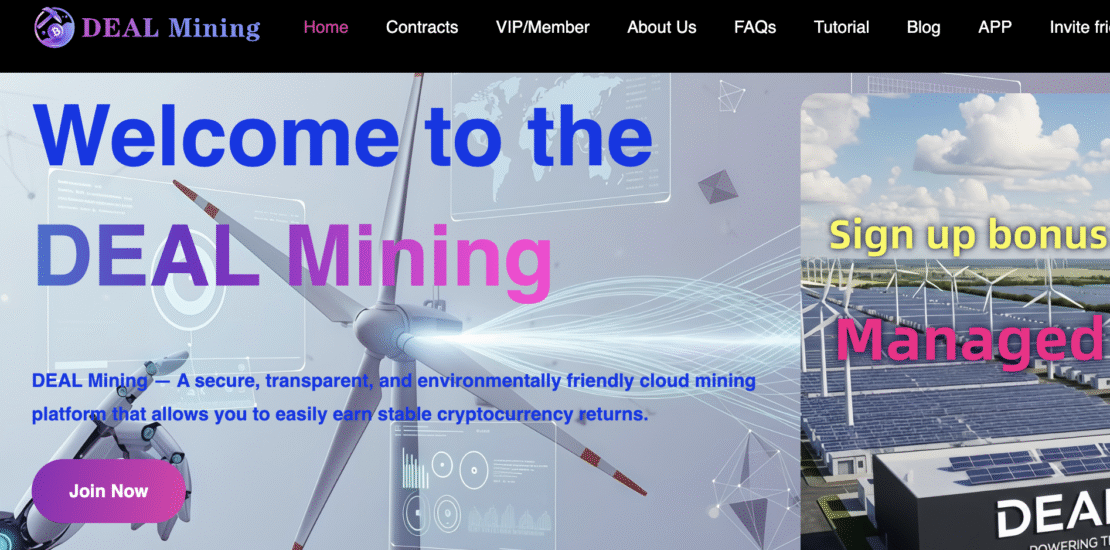 Dealmining.com – Cloud Mining Scam