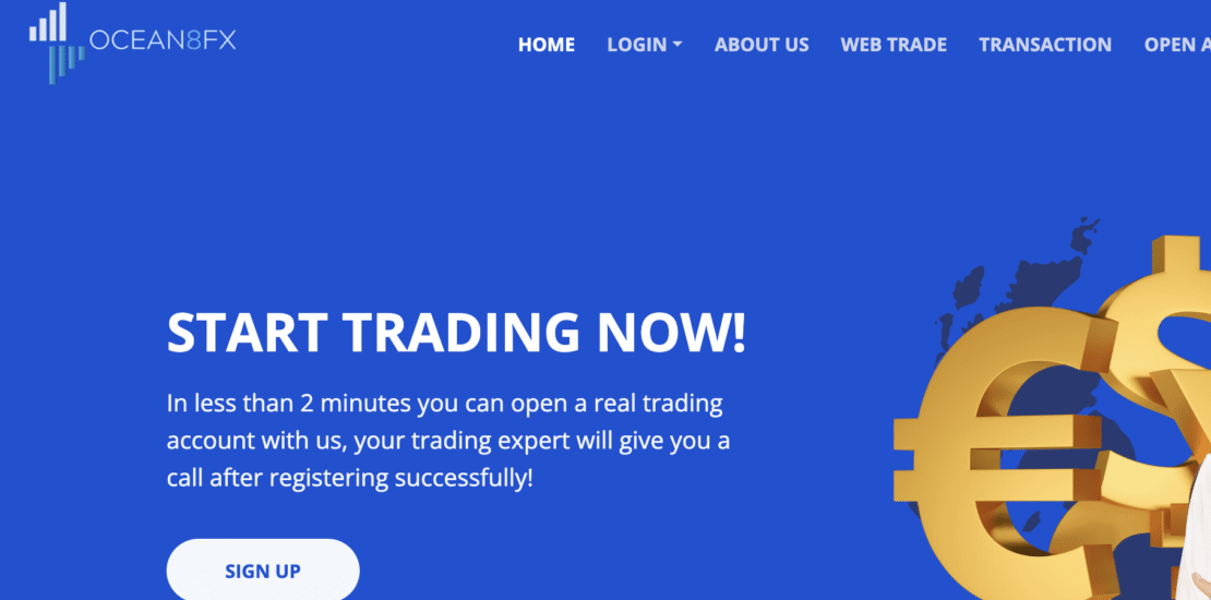 Ocean8fx.com Detailed Scam Review