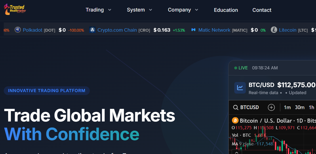 Trustedwealthharbor.live Scam Exposed