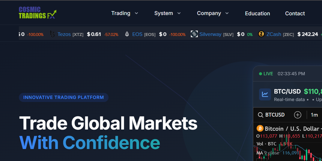 Cosmictradingsfx.com - Bitcoin Scam Uncovered