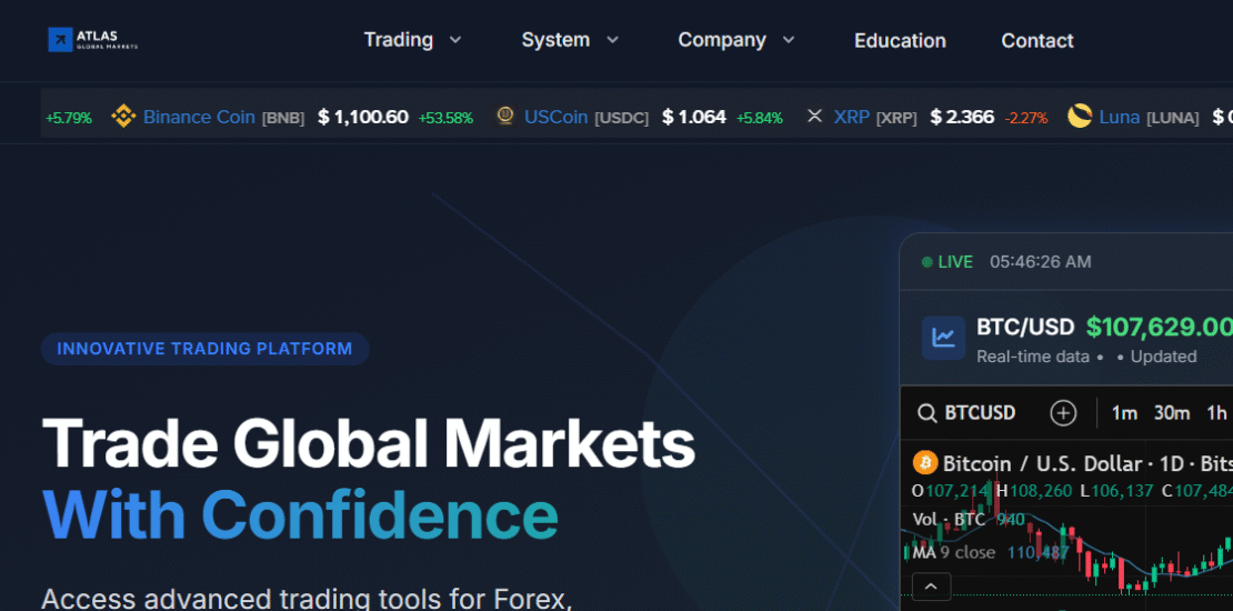 Atlasglobalmarkets.com – Crypto Investment Scam