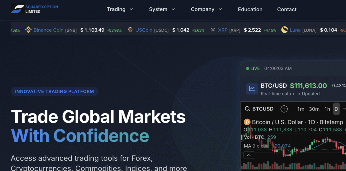 Exposing Squaredoption.live Deception