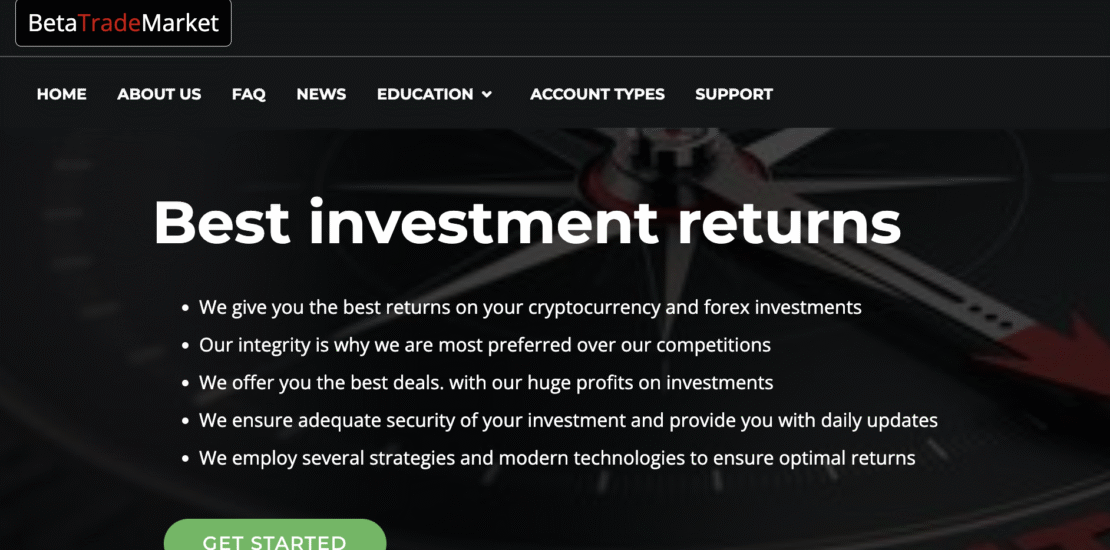 Betatradesmarket.com - Crypto Investment Scam