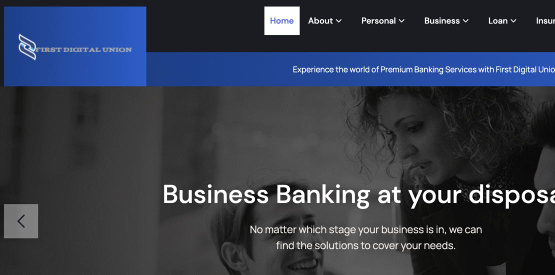 Firstdigitalunion.com - Online Banking Scam