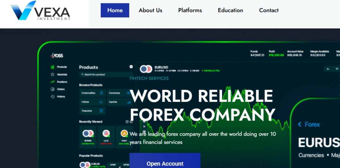 Vexainvestment.com Concise Scam Review