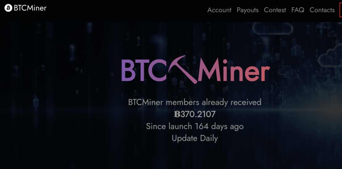 Btcminer.blog – Bitcoin Mining Scam