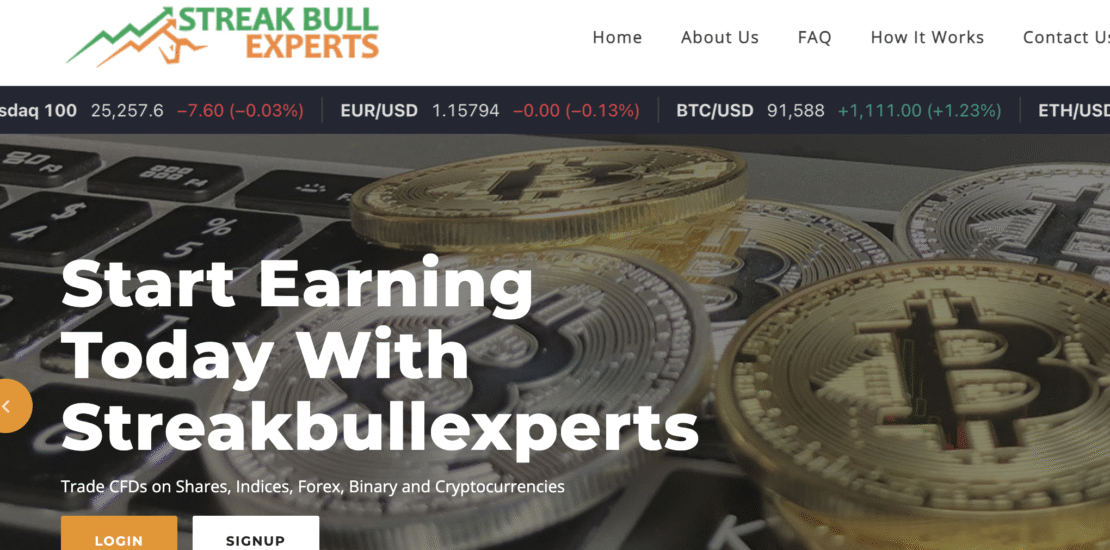 Streakbullexperts.com - Crypto Investment Scam