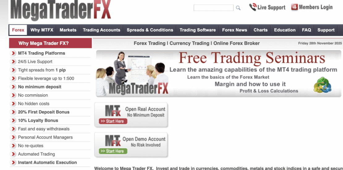 Megatraderforex.com – FX Trading Scam