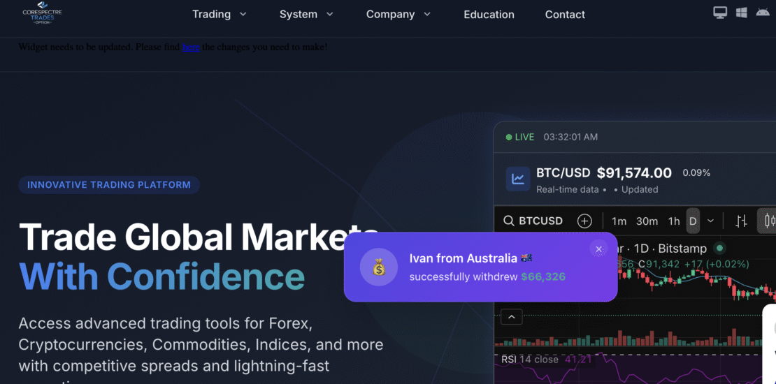 Unmasking Corespectre.com Scam