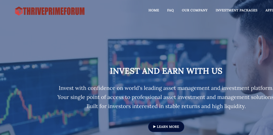 In-Depth Scam Review of Thriveprime-forum.org