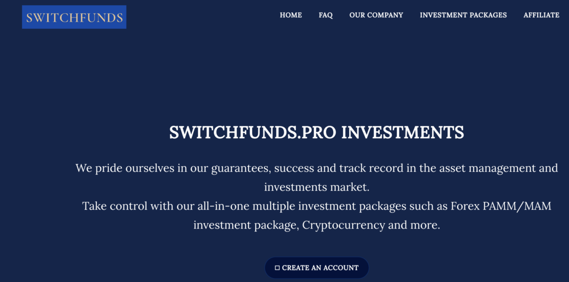 Switchfunds.pro - Bitcoin Investment Scam