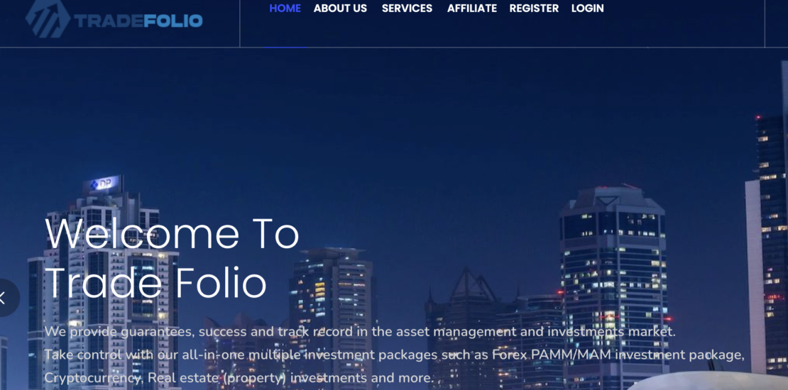 Tradefolio.net - Crypto Investment Scam