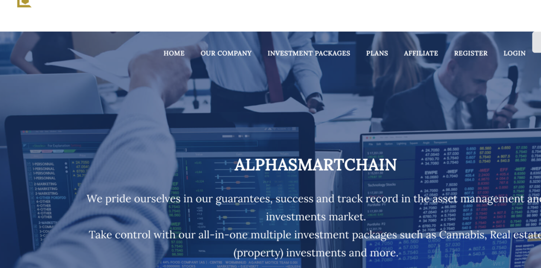 Alphasmartchains.com - Investment Scam Alert